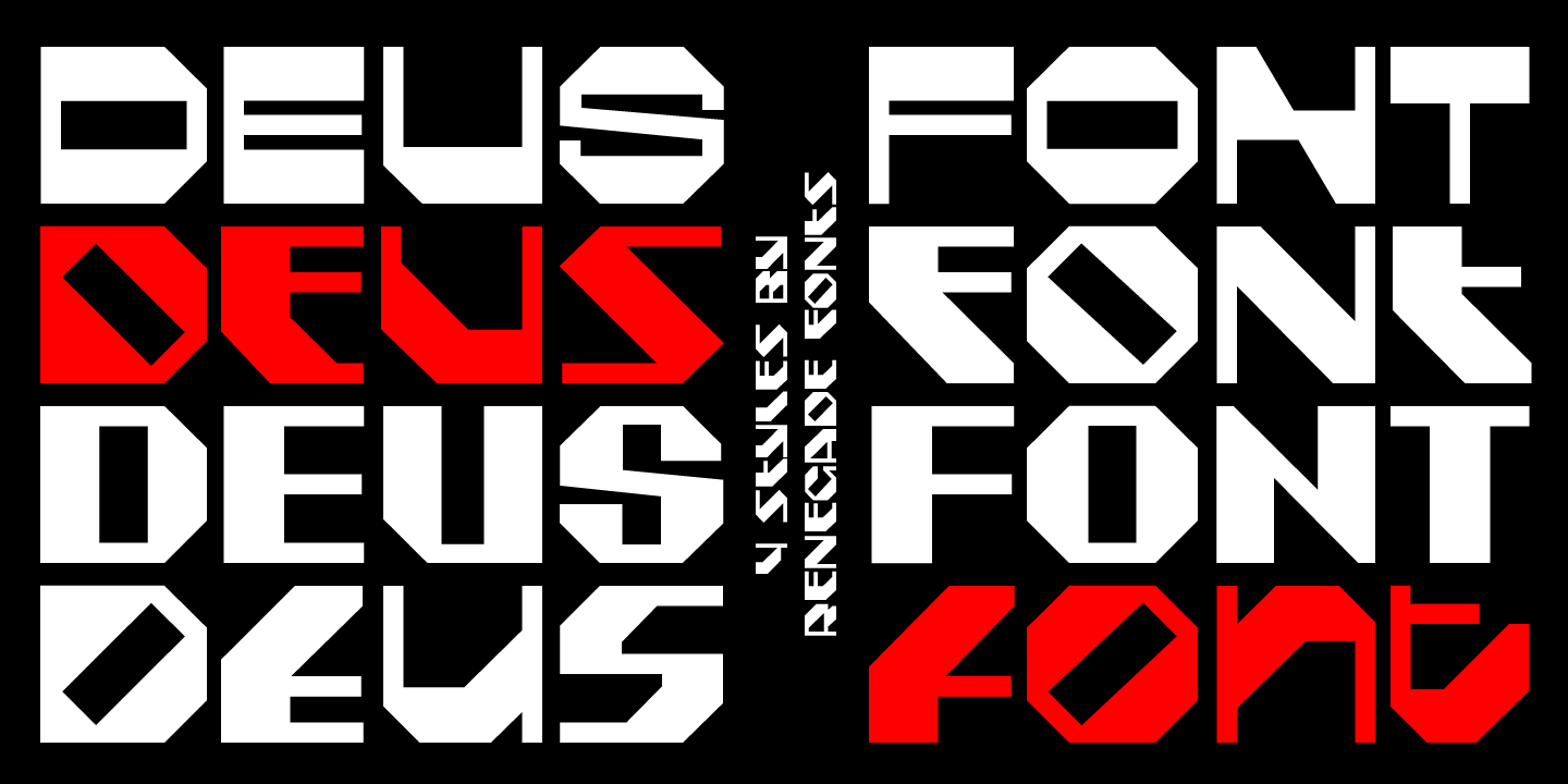 Пример шрифта Deus #1
